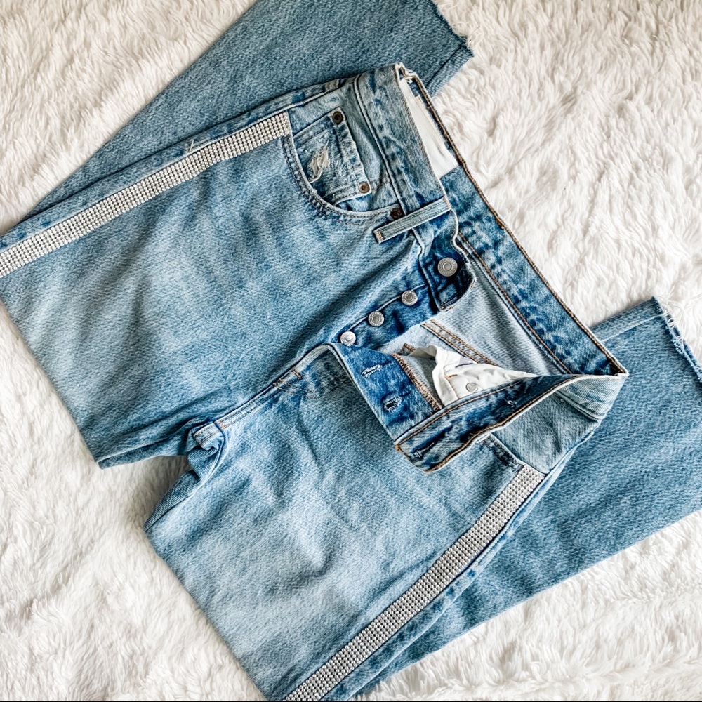 Levi’s Rhinestone 501 Jeans - Picture 2 of 5